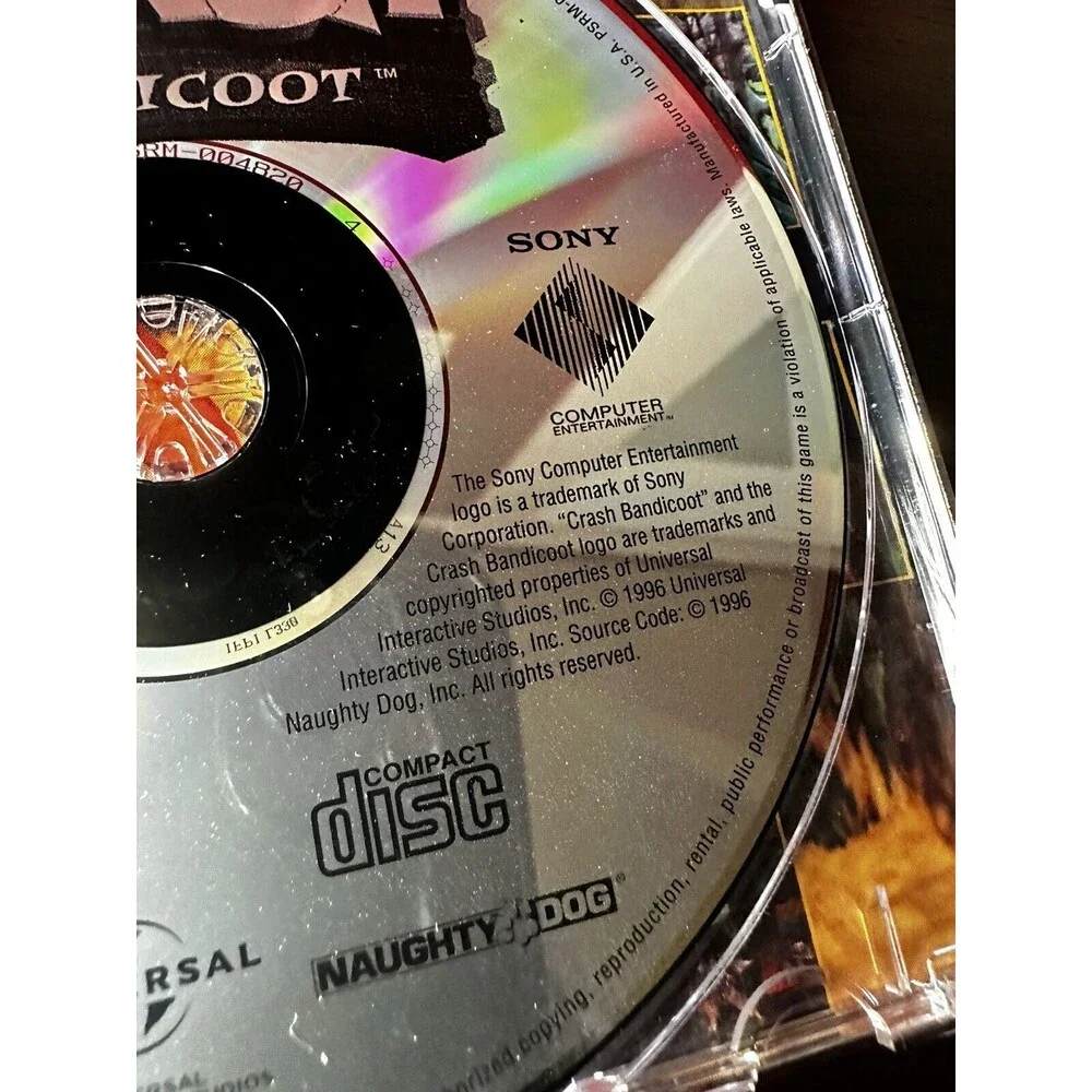 Crash Bandicoot (Sony PlayStation 1) PS1 Complete Tested Game w/ Manual & Case
